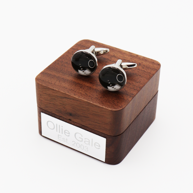Personalised Lawn Bowls Cufflinks