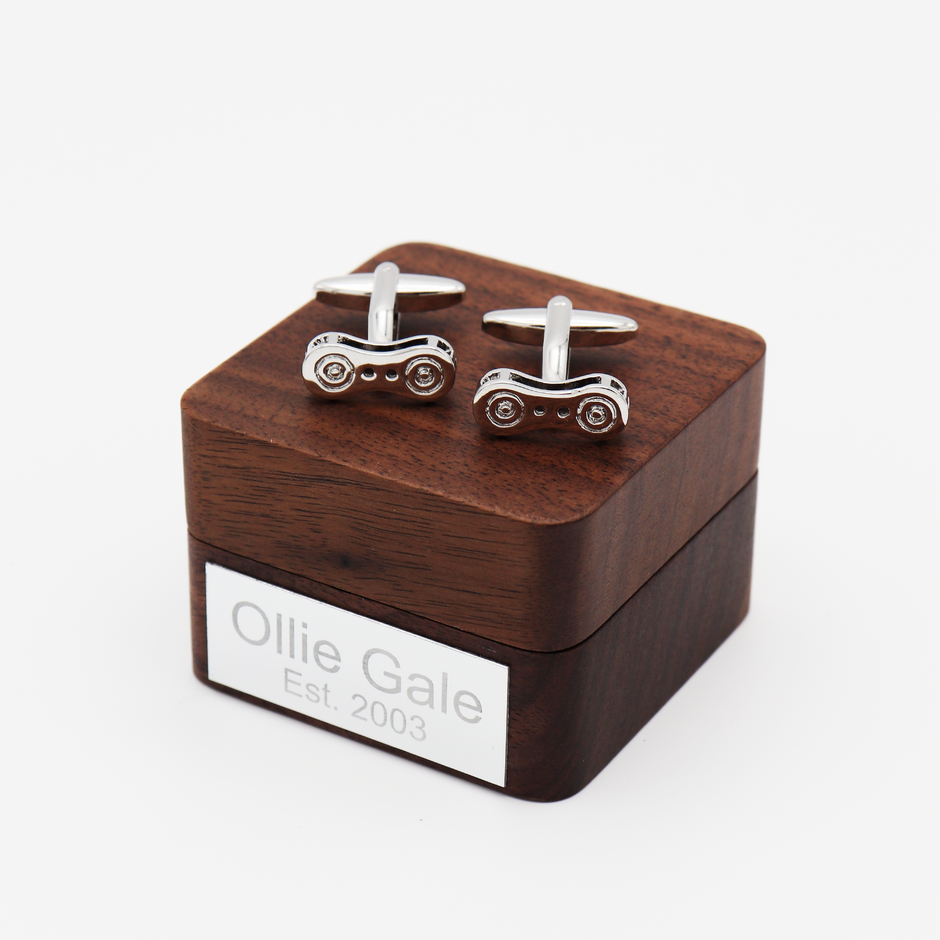 Personalised Bicycle Chain Link Cufflinks