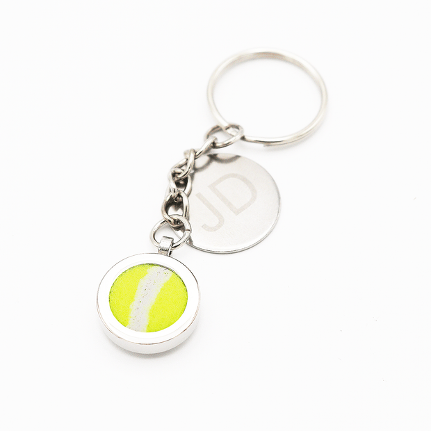 Personalised Tennis Ball Key Chain/Ring