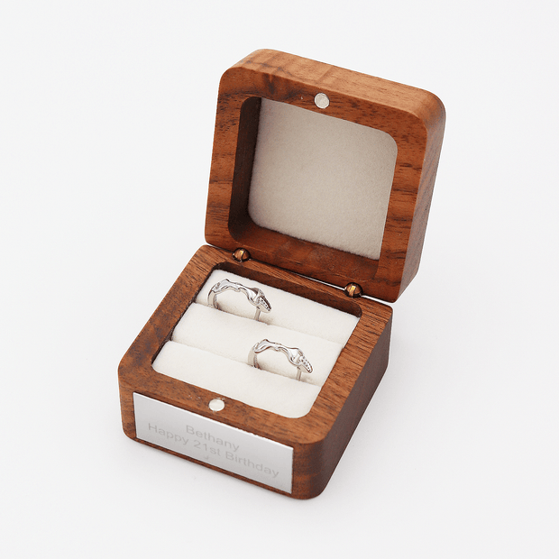 Personalised Sterling Silver Snaffle Hoop Earrings