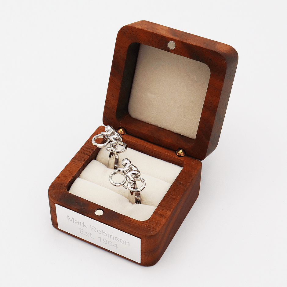 Personalised Olympic Cyclist Cufflinks