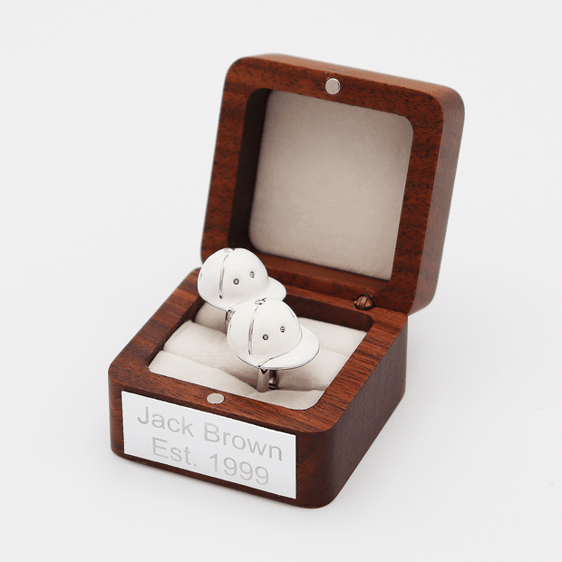 Personalised Polo Helmet Cufflinks