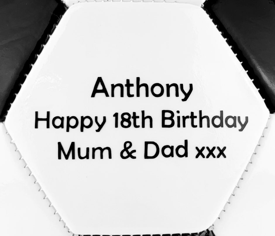 Black & White Display Football