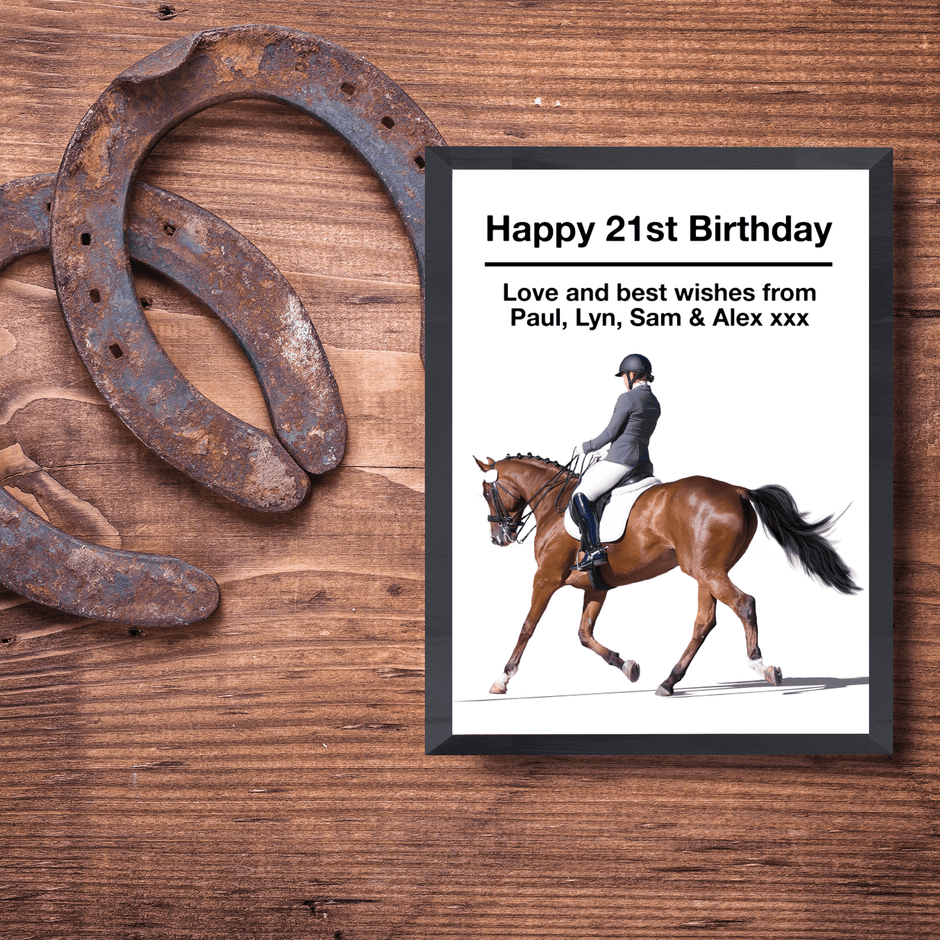 Personalised Horse Riding Print