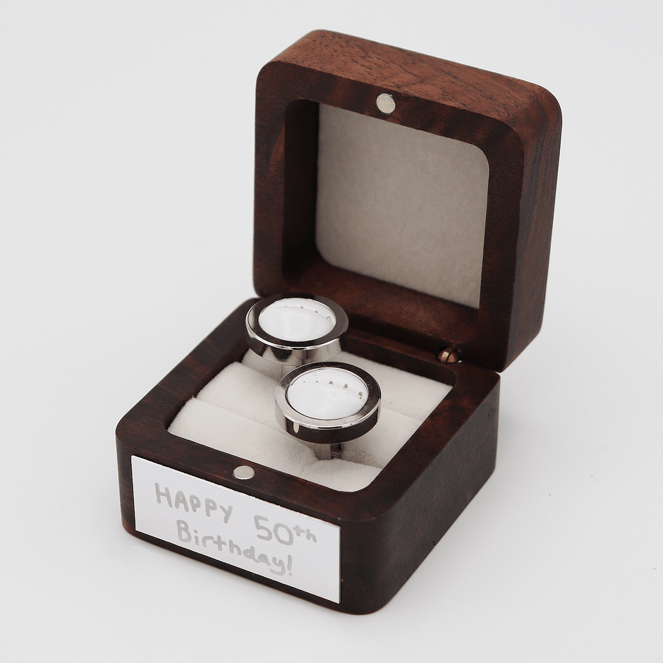 Personalised Football Leather Cufflinks