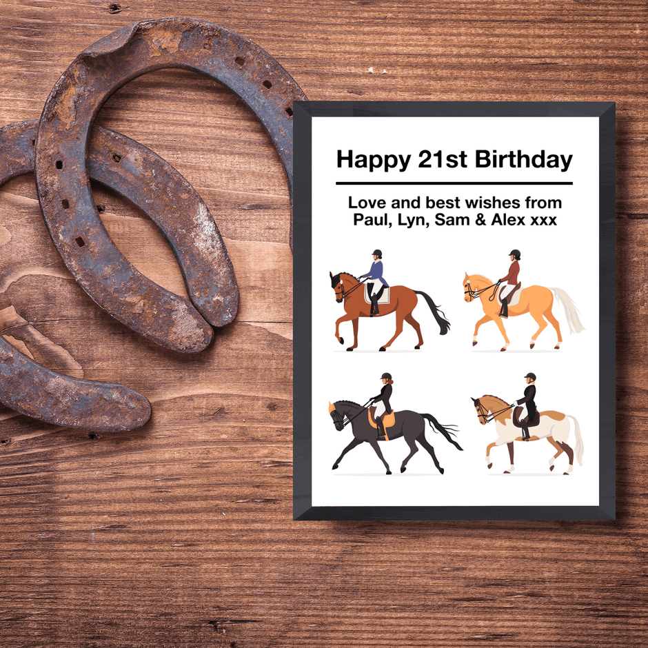 Personalised Horse Riding Print