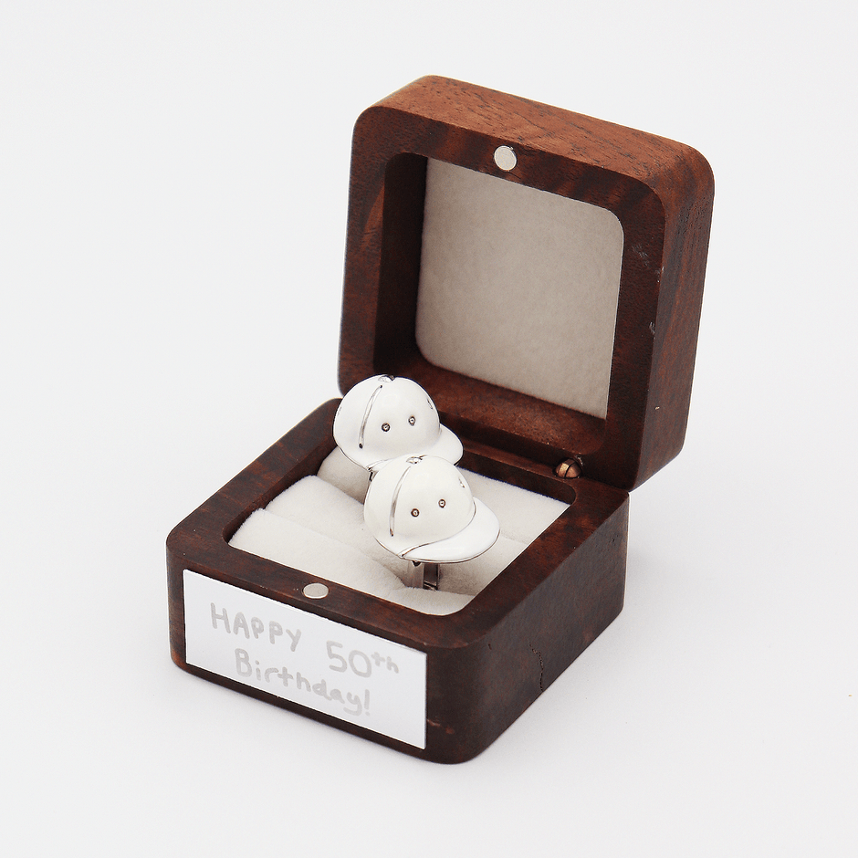 Personalised Polo Helmet Cufflinks