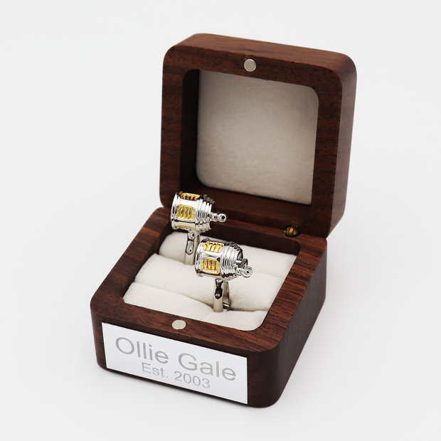 Personalised Fishing Reel Cufflinks