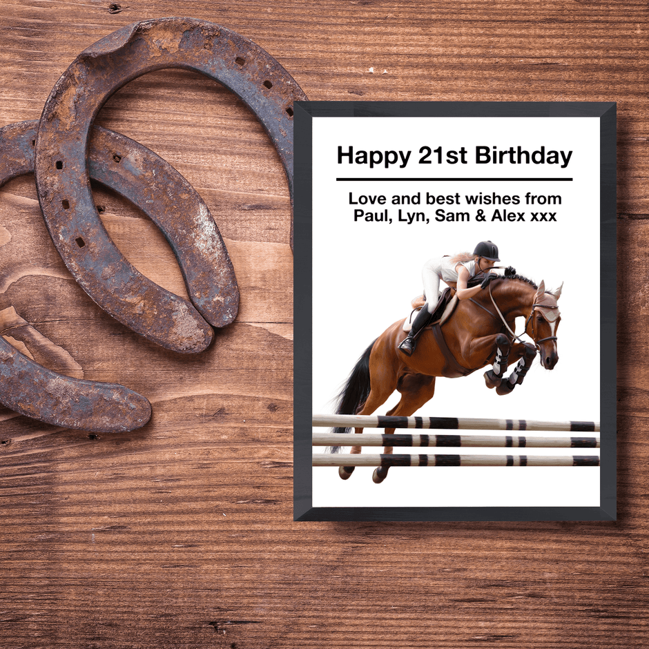 Personalised Horse Riding Print