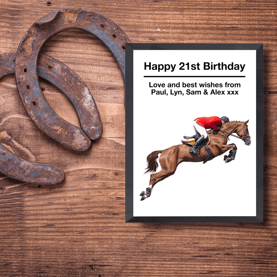 Personalised Horse Riding Print