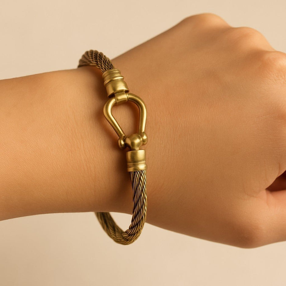 Personalised Metal Horseshoe Bracelet