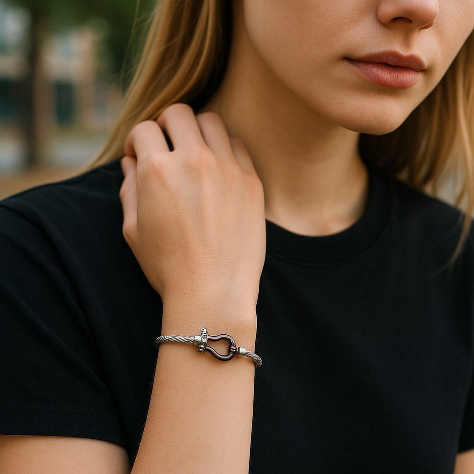 Personalised Metal Horseshoe Bracelet