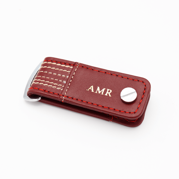 Personalised Cricket Leather Key Holder