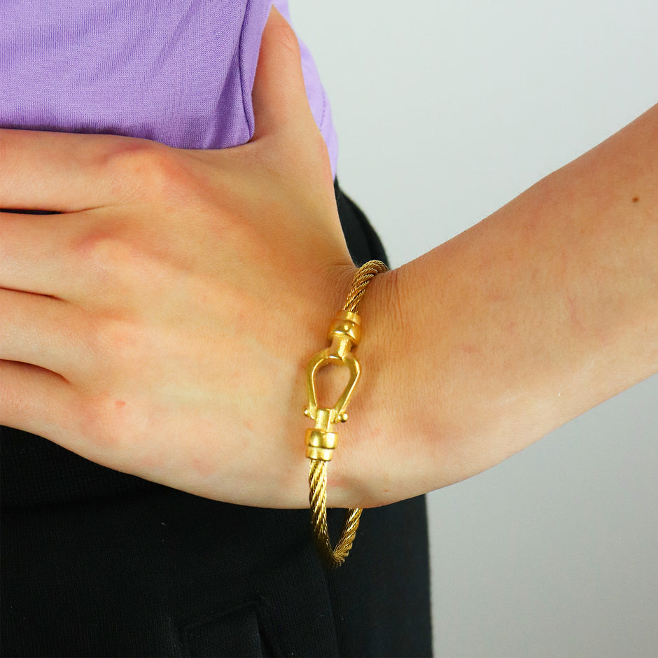 Personalised Horseshoe Bangle