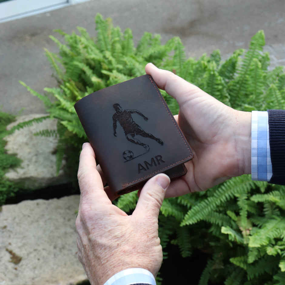 Personalised Buffalo Leather Sports Wallet