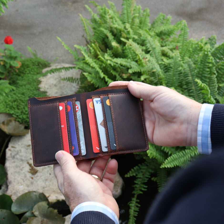 Personalised Buffalo Leather Sports Wallet