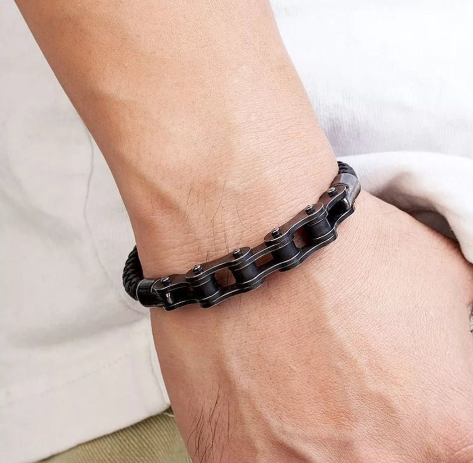 Personalised Bike Chain Bracelet