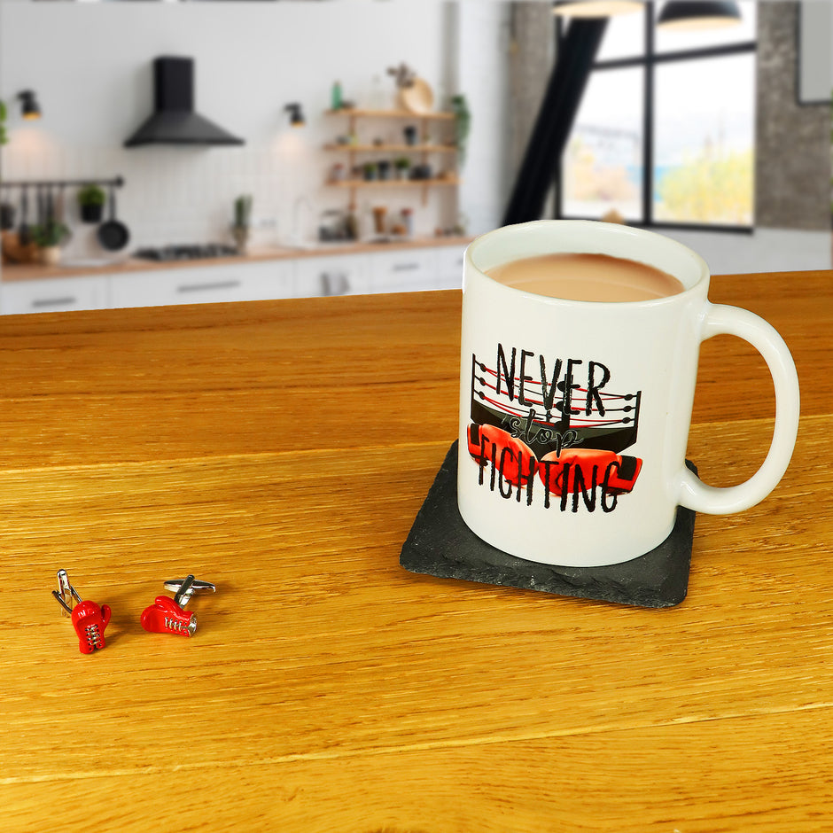 Boxing 'Never Stop Fighting' Mug