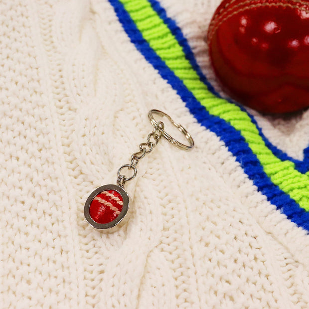 Personalised Cricket Ball Key Chain/Ring
