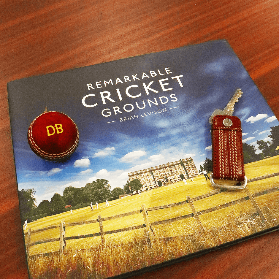 Personalised Miniature Cricket Ball Keyring