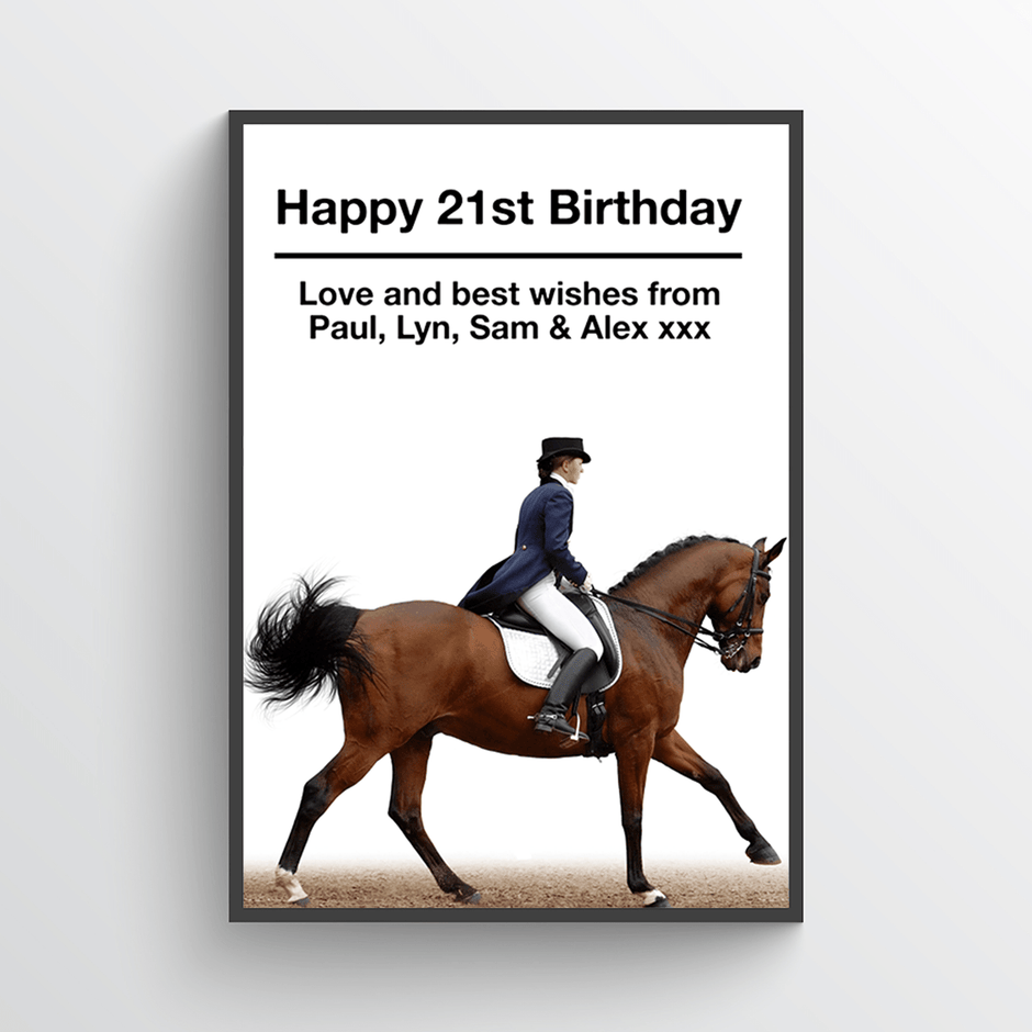 Personalised Horse Riding Print
