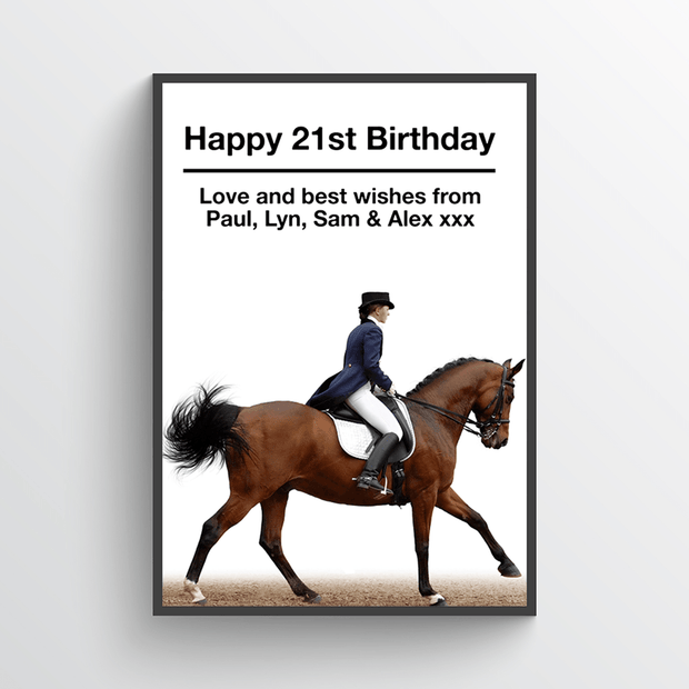 Personalised Horse Riding Print
