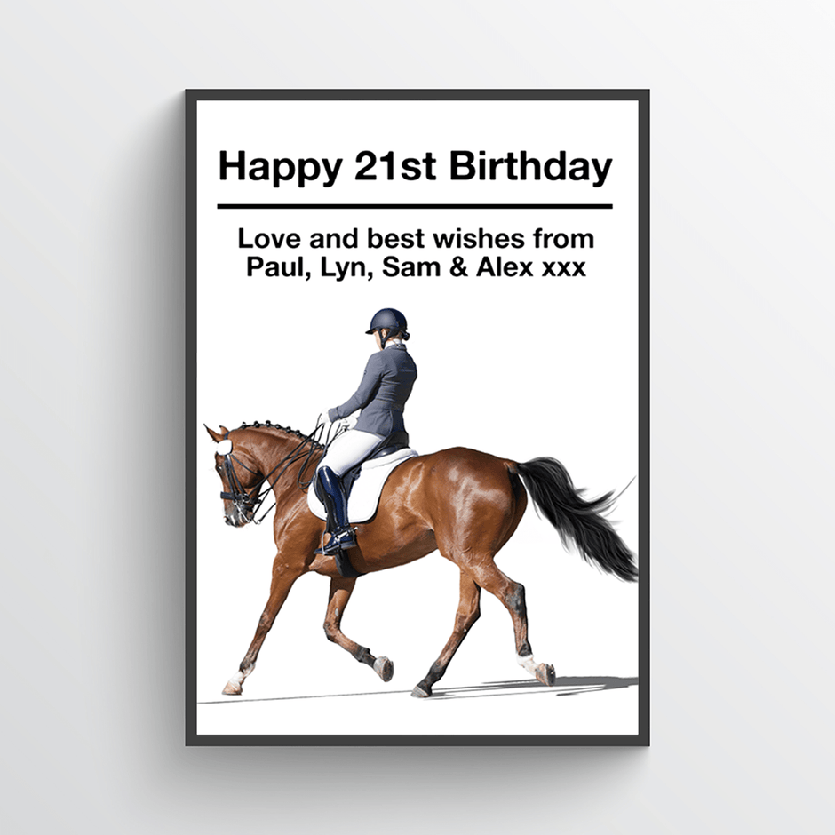 Personalised Horse Riding Print