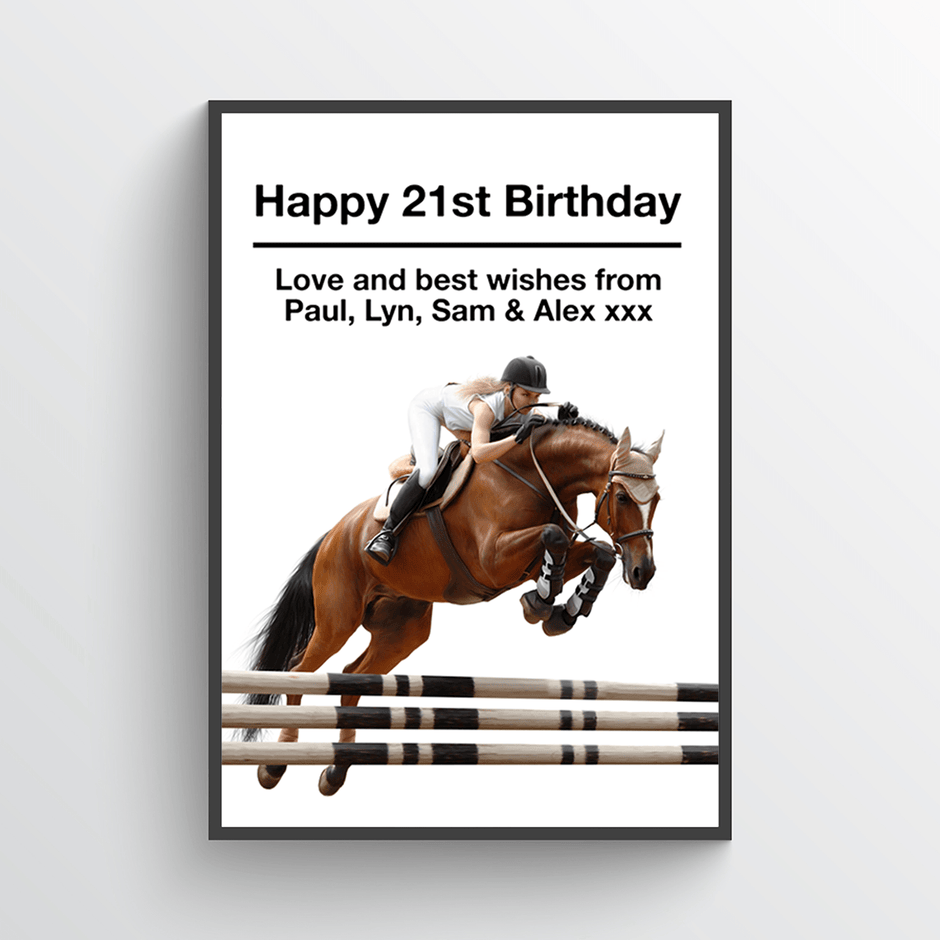 Personalised Horse Riding Print