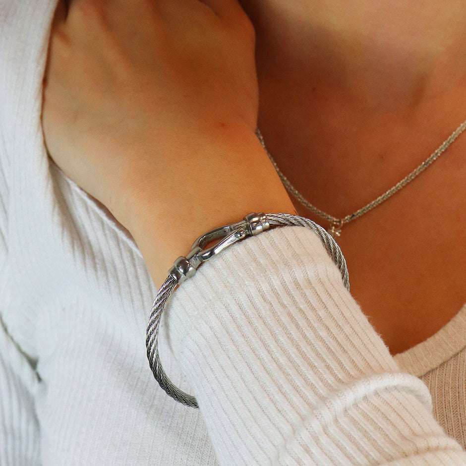 Personalised Horseshoe Bangle