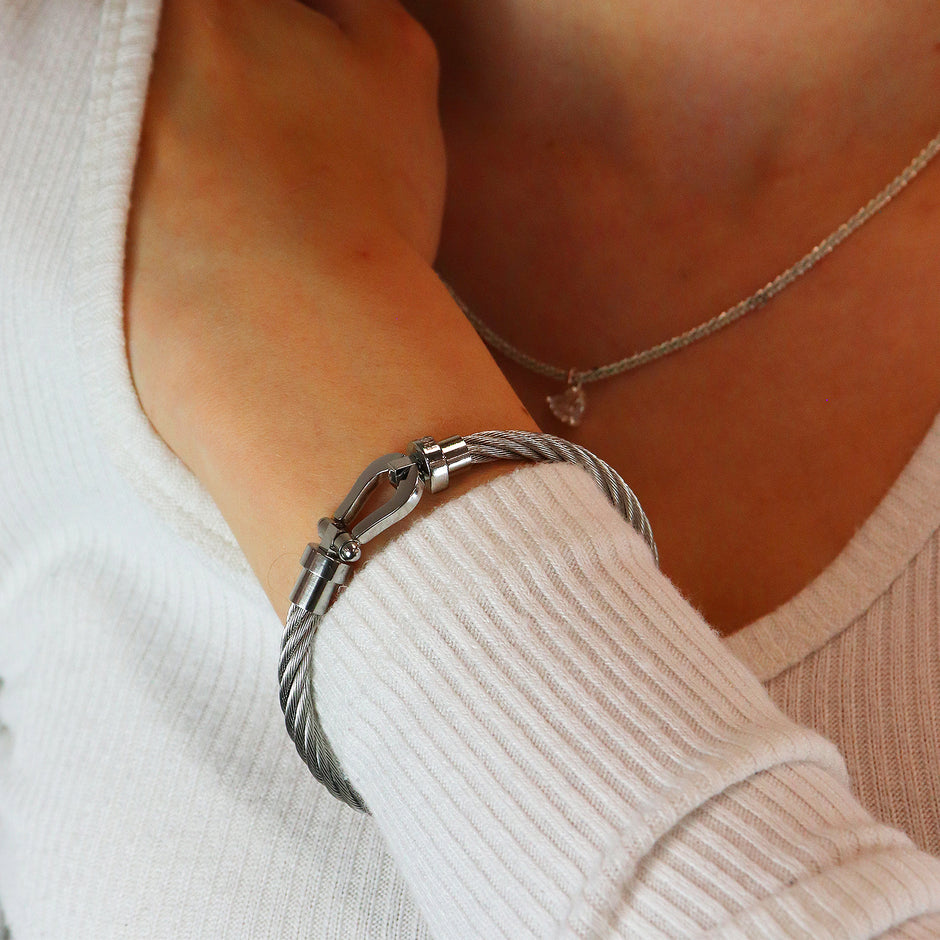 Personalised Metal Horseshoe Bracelet