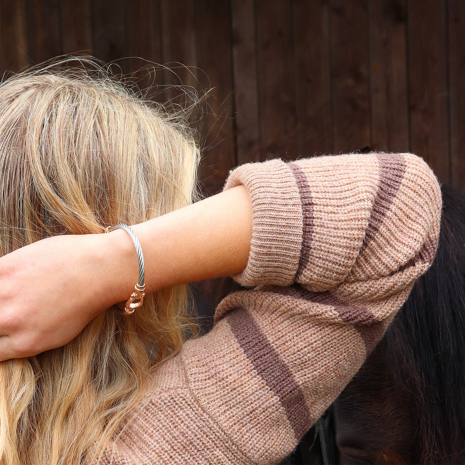 Personalised Metal Horseshoe Bracelet