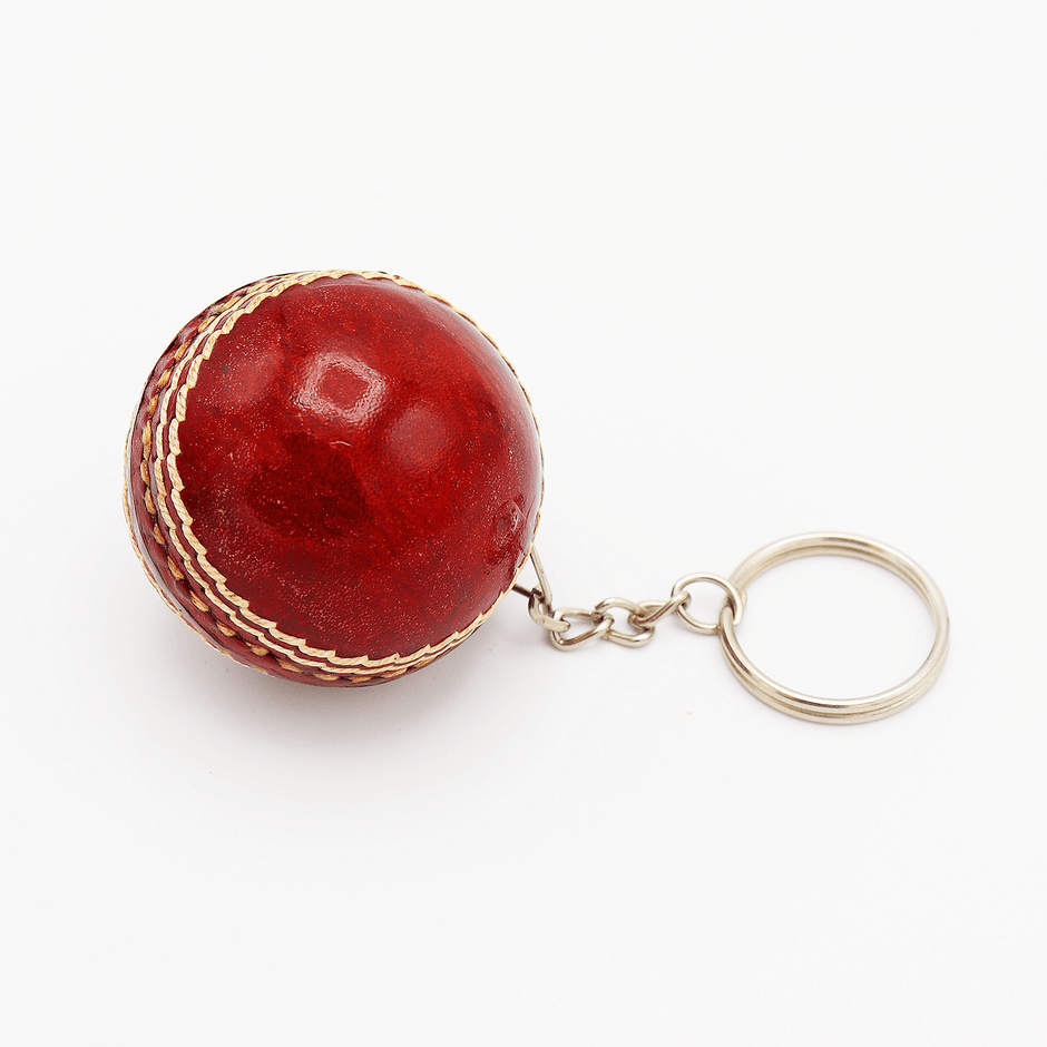 Personalised Miniature Cricket Ball Keyring