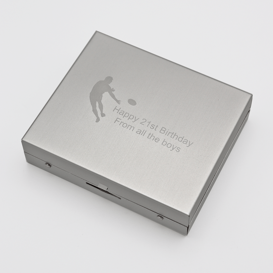 Personalised Stainless Steel Dice Game
