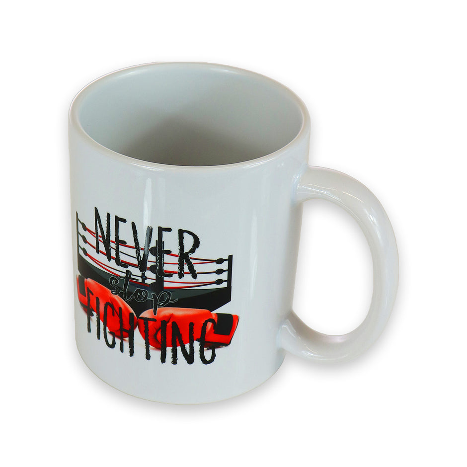 Boxing 'Never Stop Fighting' Mug