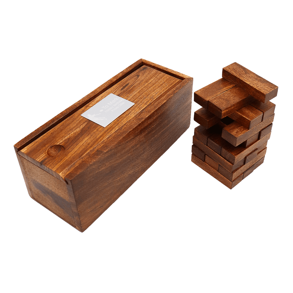 Football Tour Bus Personalised Jenga