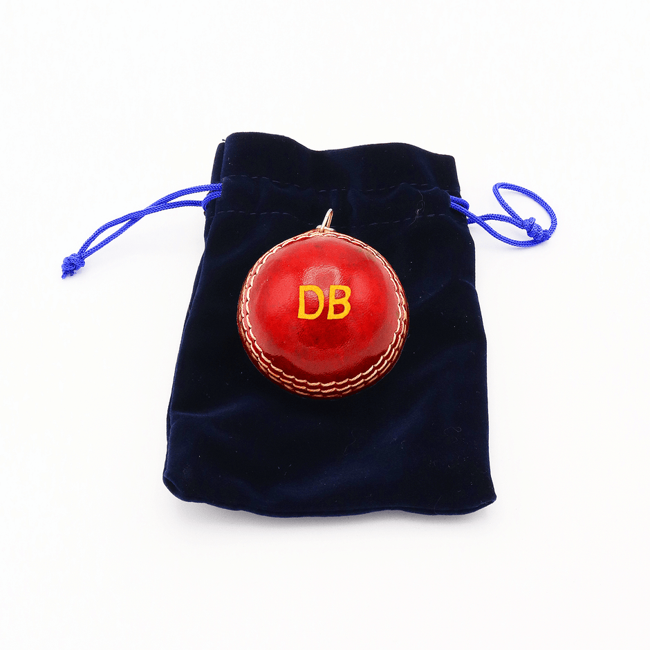 Personalised Miniature Cricket Ball Keyring