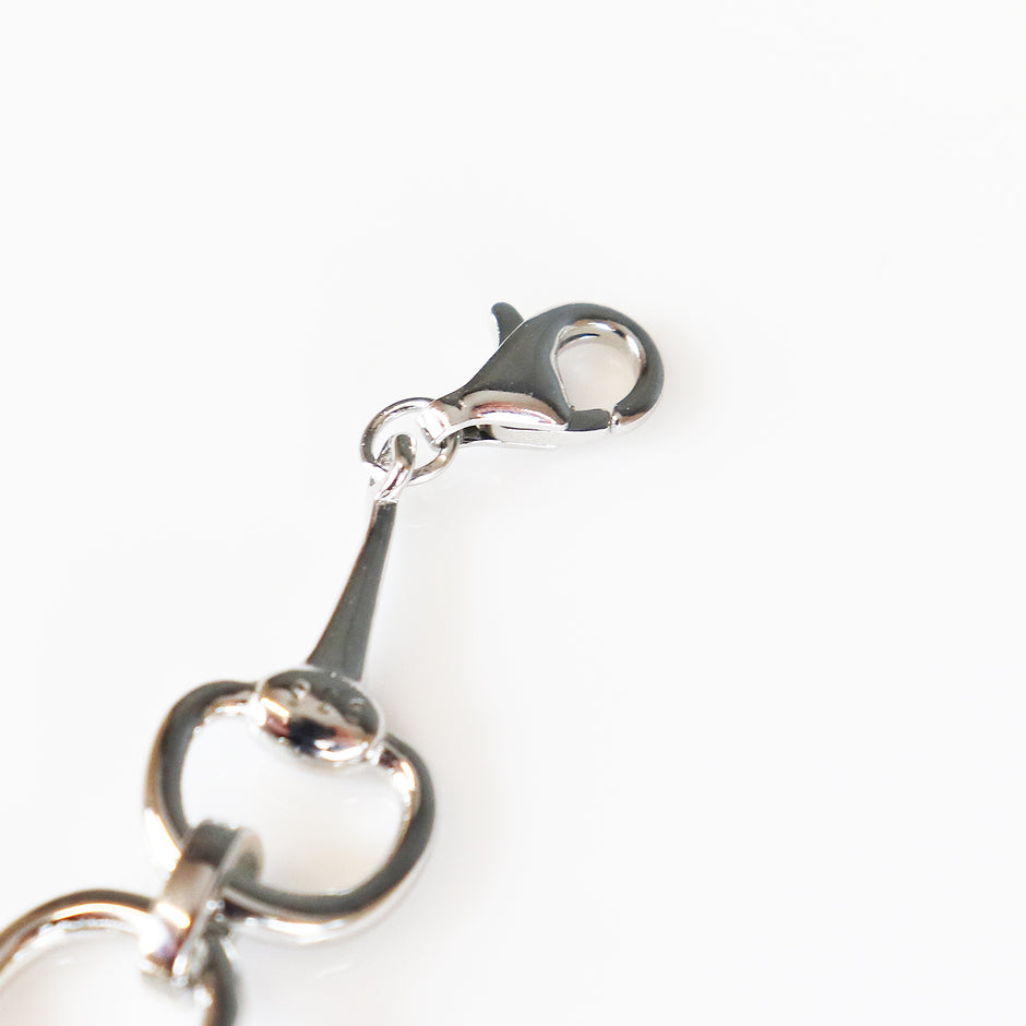 Petite Sterling Silver Snaffle Bit Bracelet