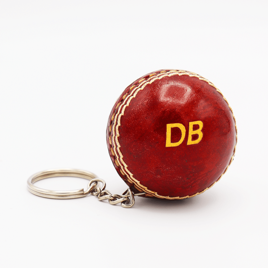 Personalised Miniature Cricket Ball Keyring