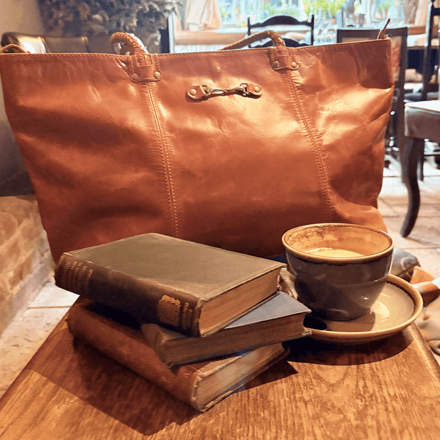 Equestrian Leather Tote Bag