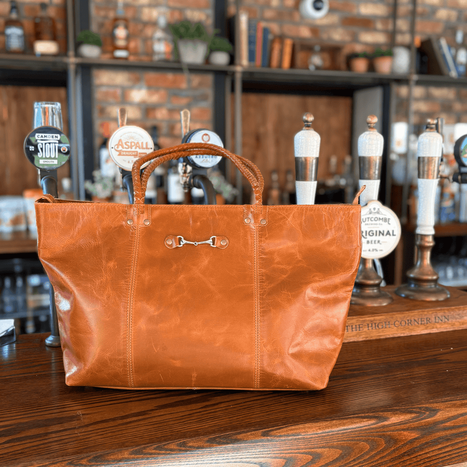 Equestrian Leather Tote Bag