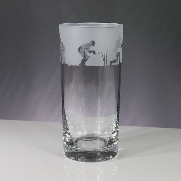 Cricket Themed Highball Tumbler Glass