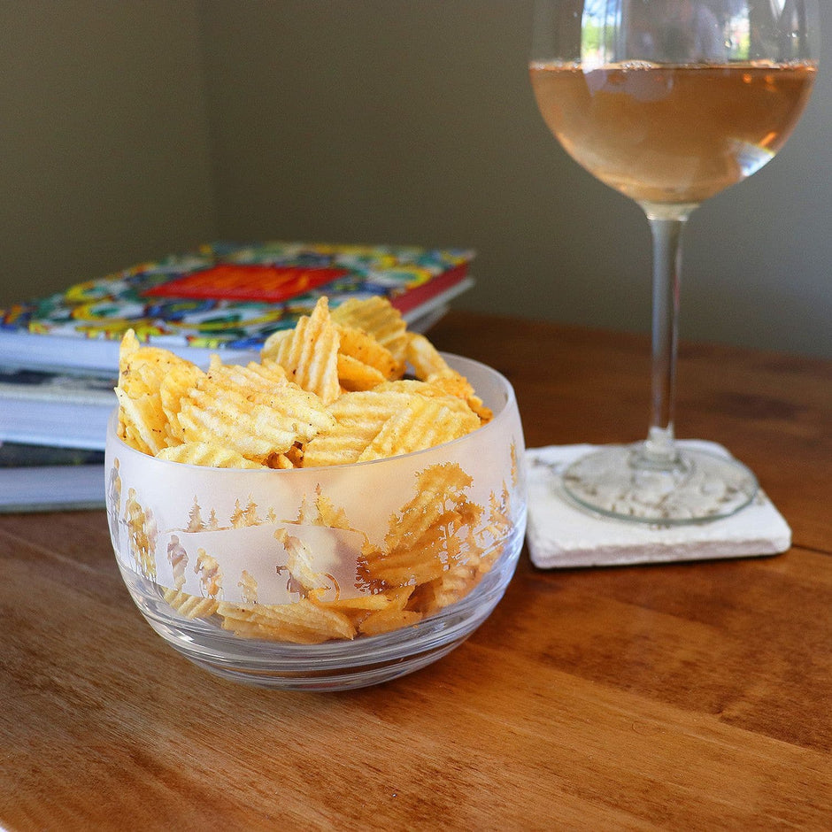 Cycling Themed Crystal Snack Bowl