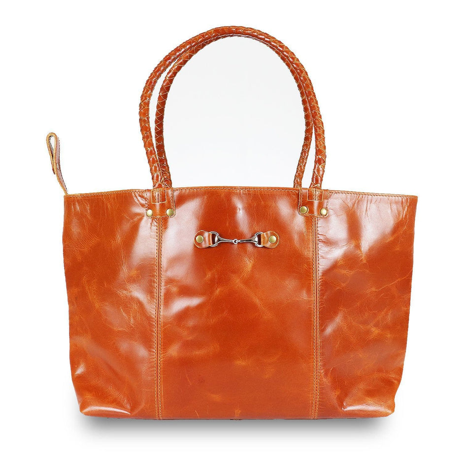 Equestrian Leather Tote Bag
