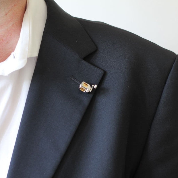 Fishing Reel Tie/Lapel Pin