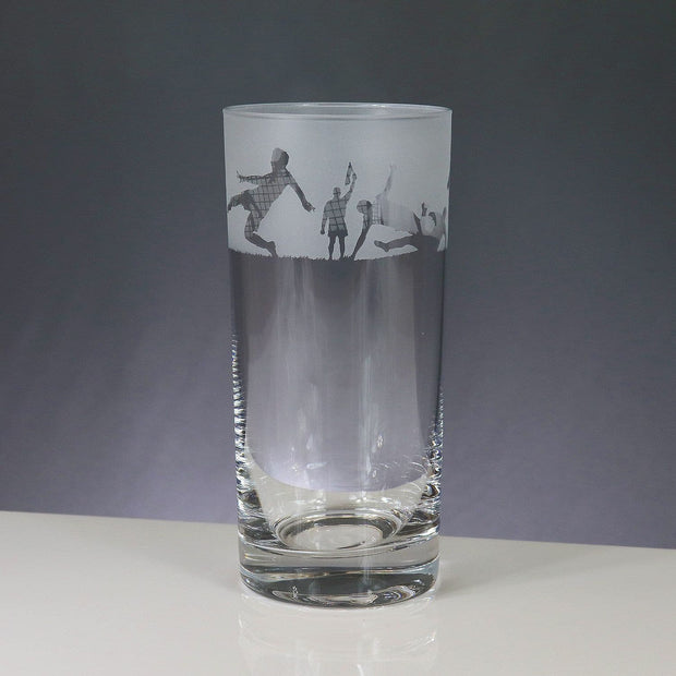 Football Themed Highball Tumbler Glass
