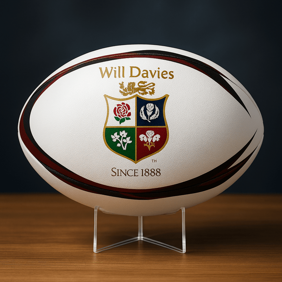 Personalised British And Irish Lions 2025 Rugby Ball