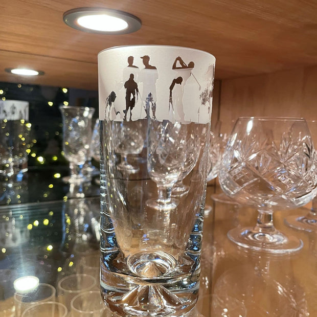 Golf Themed Highball Tumbler Glass