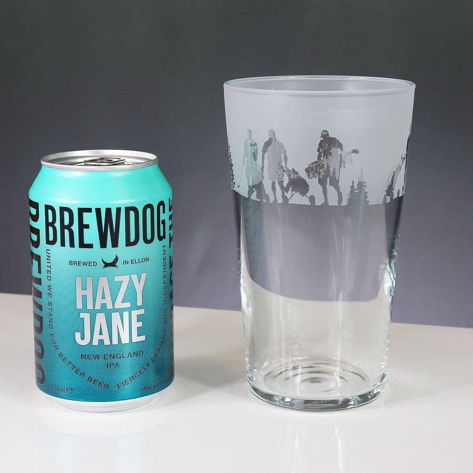 Golf Themed Pint Glass