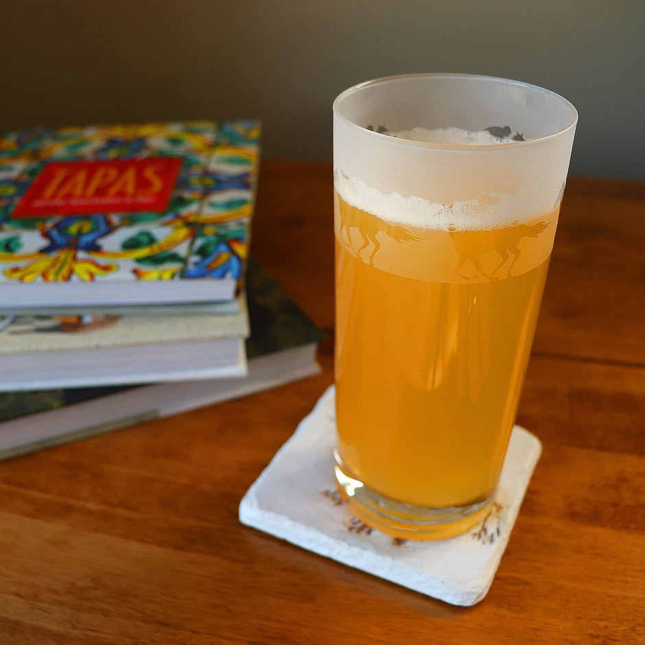 Horse Racing Themed Highball Tumbler Glass