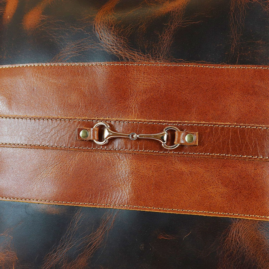 Leather Equestrian Snaffle Bit Cushion